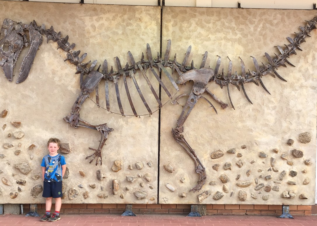 'Darby' the Dinosaur - large wall sculpture depicting the Muttuburrasaurus