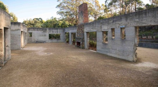 Remains of the Broad Arrow Cafe